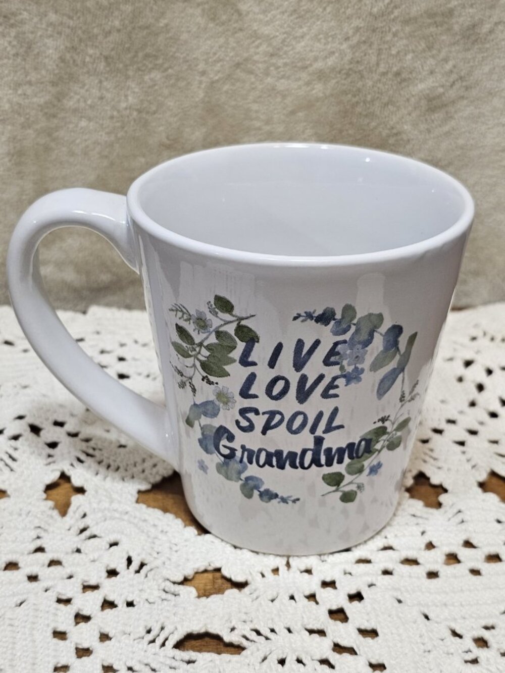 Concept Ultra for Signature “Live Love Spoil Grandma” White Coffee Cup/Mug Gift
